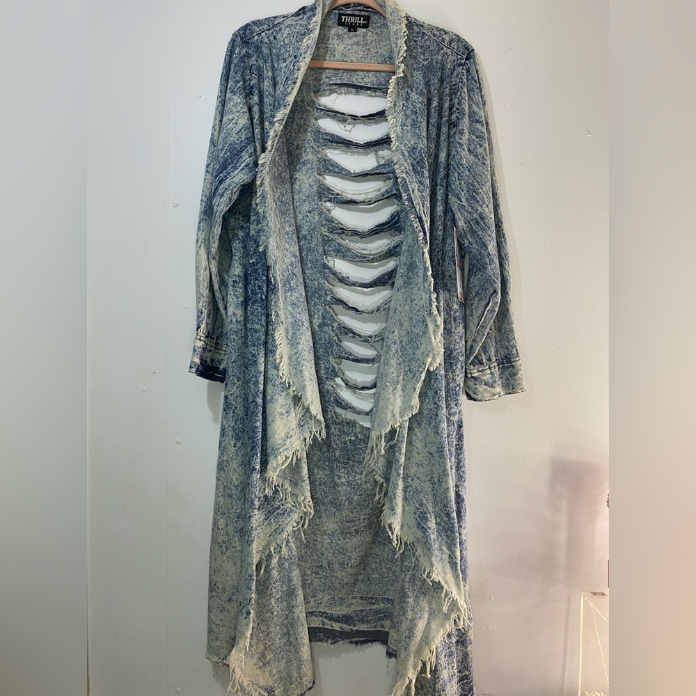 NWT 1XL long chic cardigan coat